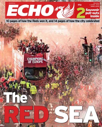 Liverpool Echo Monday Frontpage