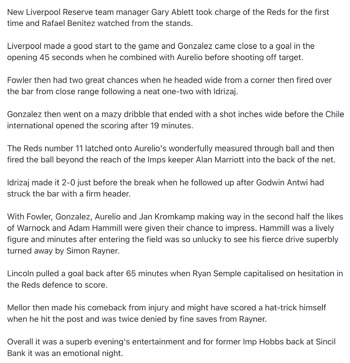 Liverpool Echo Report