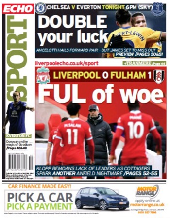 Liverpool Echo Backpage