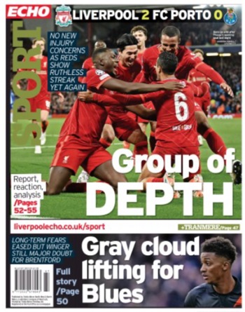 Liverpool Echo Backpage