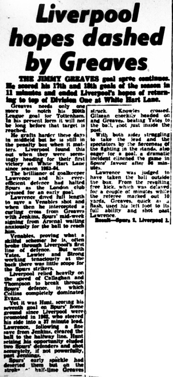 Liverpool Hopes Dashed