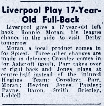 Liverpool Play 17-Year Old Full-Back