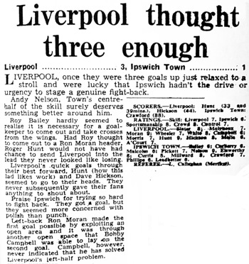 Liverpool Thought Three Enough