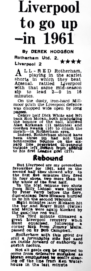 Liverpool To Go Up In 1961