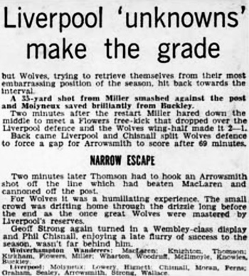 Liverpool Unknowns