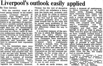 Liverpool's Outlook Easily Applied