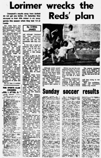 Lorimer Wrecks The Reds Plan