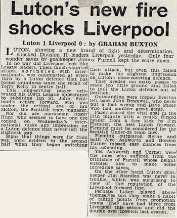 Lutons New Fire Power Shocks Liverpool