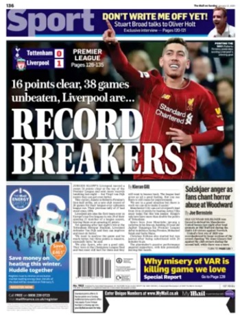 Mail On Sunday Backpage
