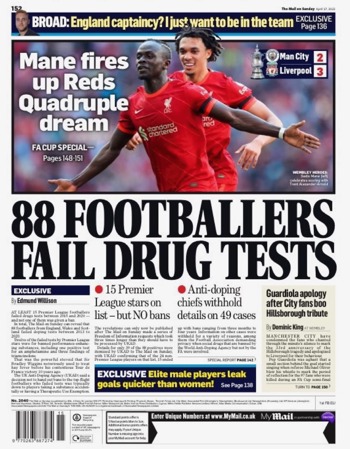 Mail On Sunday Backpage