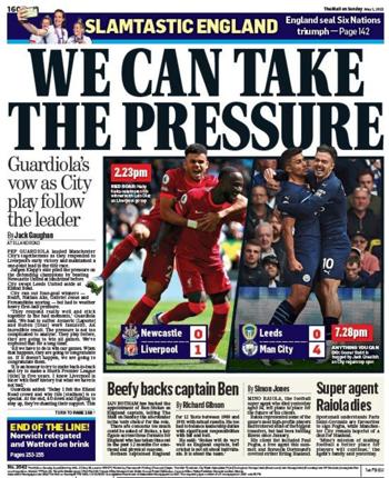 Mail On Sunday Backpage