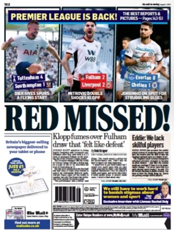 Mail On Sunday Backpage