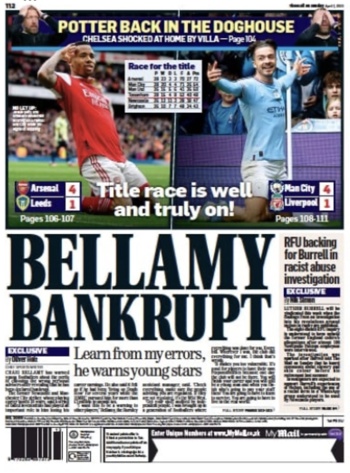 Mail On Sunday Backpage