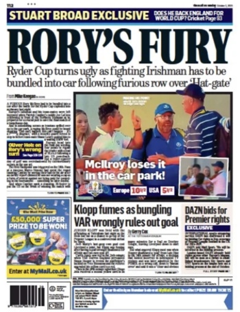Mail On Sunday Backpage