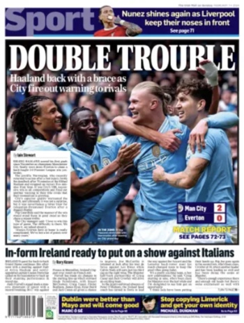 Mail On Sunday Backpage