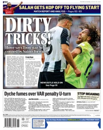 Mail On Sunday Backpage