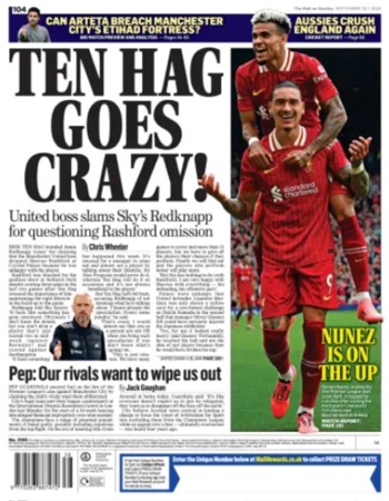 Mail On Sunday Backpage