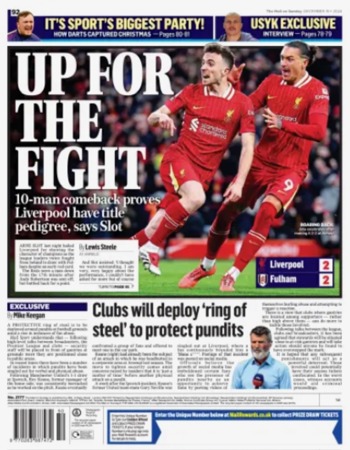 Mail On Sunday Backpage