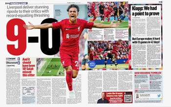 Mail On Sunday Match Report
