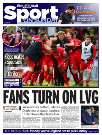 Mail On Sunday Sport Cover