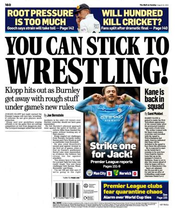 Mail on Sunday Backpage