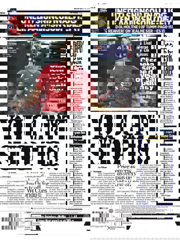 Mail on Sunday Backpage