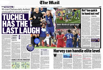 Mail on Sunday Match report