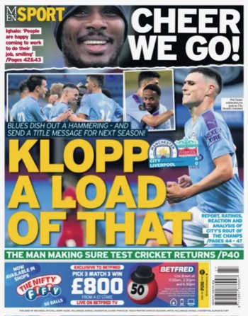 Manchester Evening News Backpage