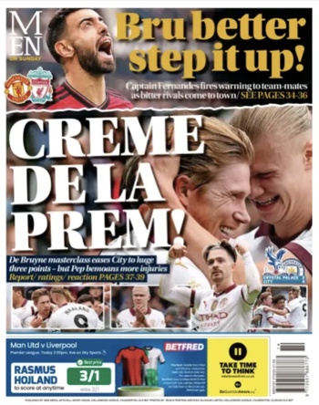 Manchester Evening News Backpage (Before match)