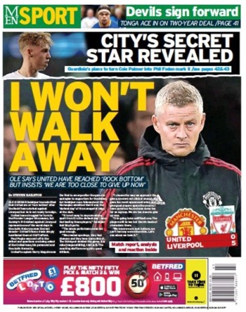 Manchester Evening News Backpage