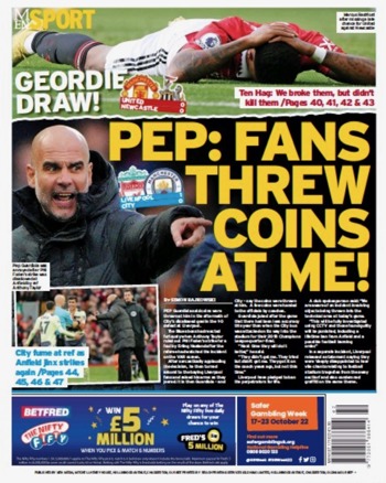 Manchester Evening News Backpage