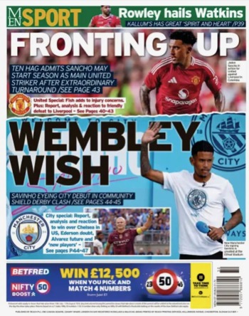 Manchester Evening News Backpage