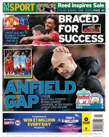 Manchester Evening News Backpage