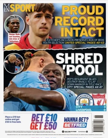 Manchester Evening News Backpage