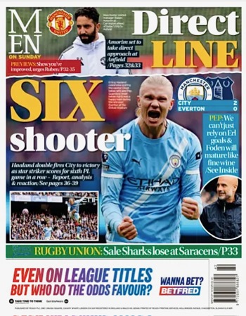 Manchester Evening News Backpage (Before match)