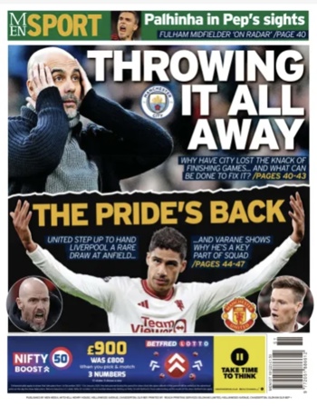 Manchester Evening News Front