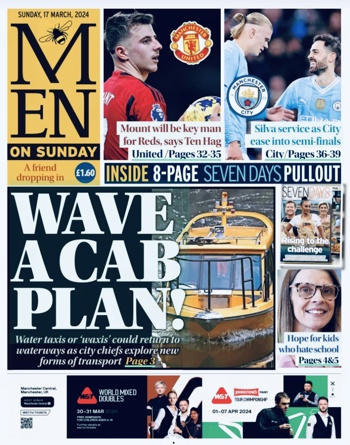 Manchester Evening News Frontpage (Before match)
