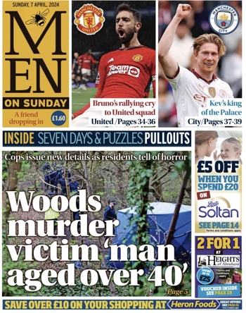 Manchester Evening News Frontpage (Before match)