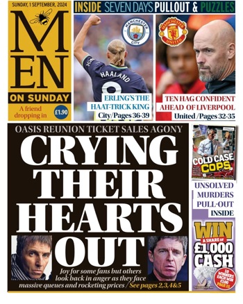 Manchester Evening News Frontpage (Before match)