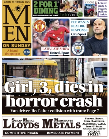 Manchester Evening News Frontpage (Before match)