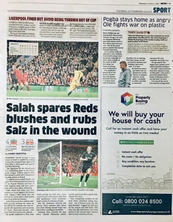 Metro Sports Page