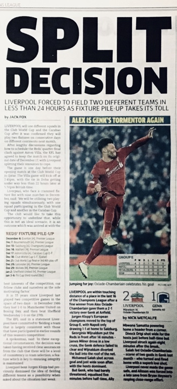 Metro Sports Page