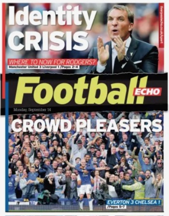 Monday Football Echo Frontpage