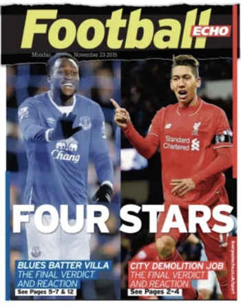 Monday Football Echo Frontpage