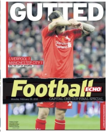 Monday Football Echo Frontpage