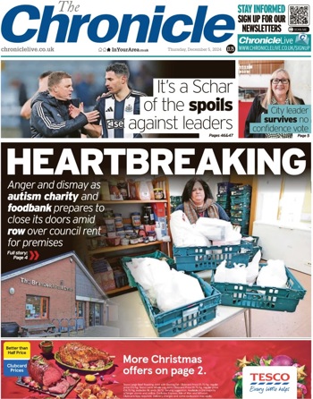 Newcastle Chronicle Frontpage