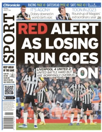 Newcastle Chronicle Backpage