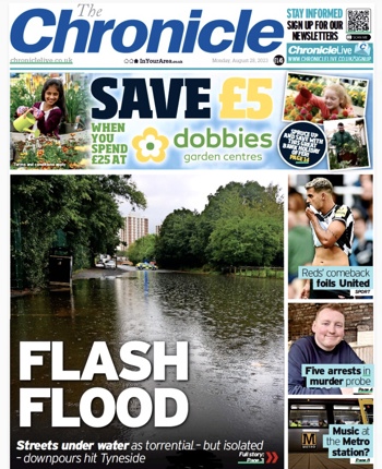 Newcastle Chronicle Frontpage