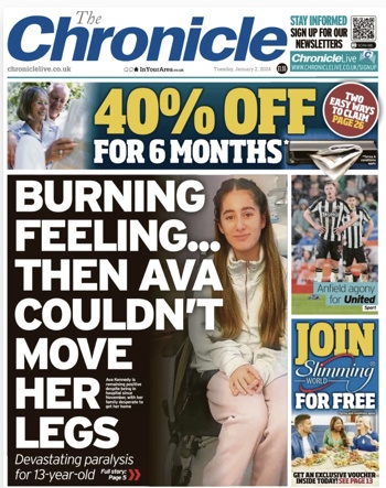 Newcastle Chronicle Frontpage