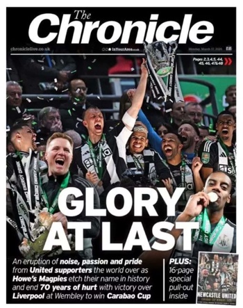 Newcastle Chronicle Frontpage